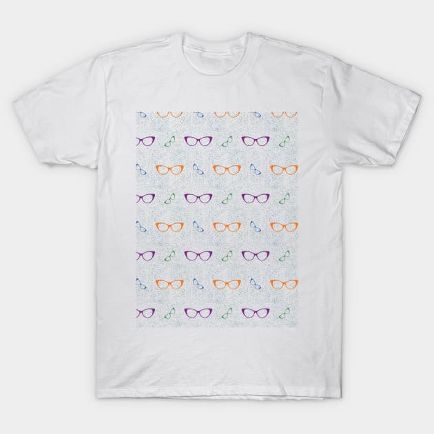 Glasses Pattern | 6 Colored T-Shirt by Oliveirallan